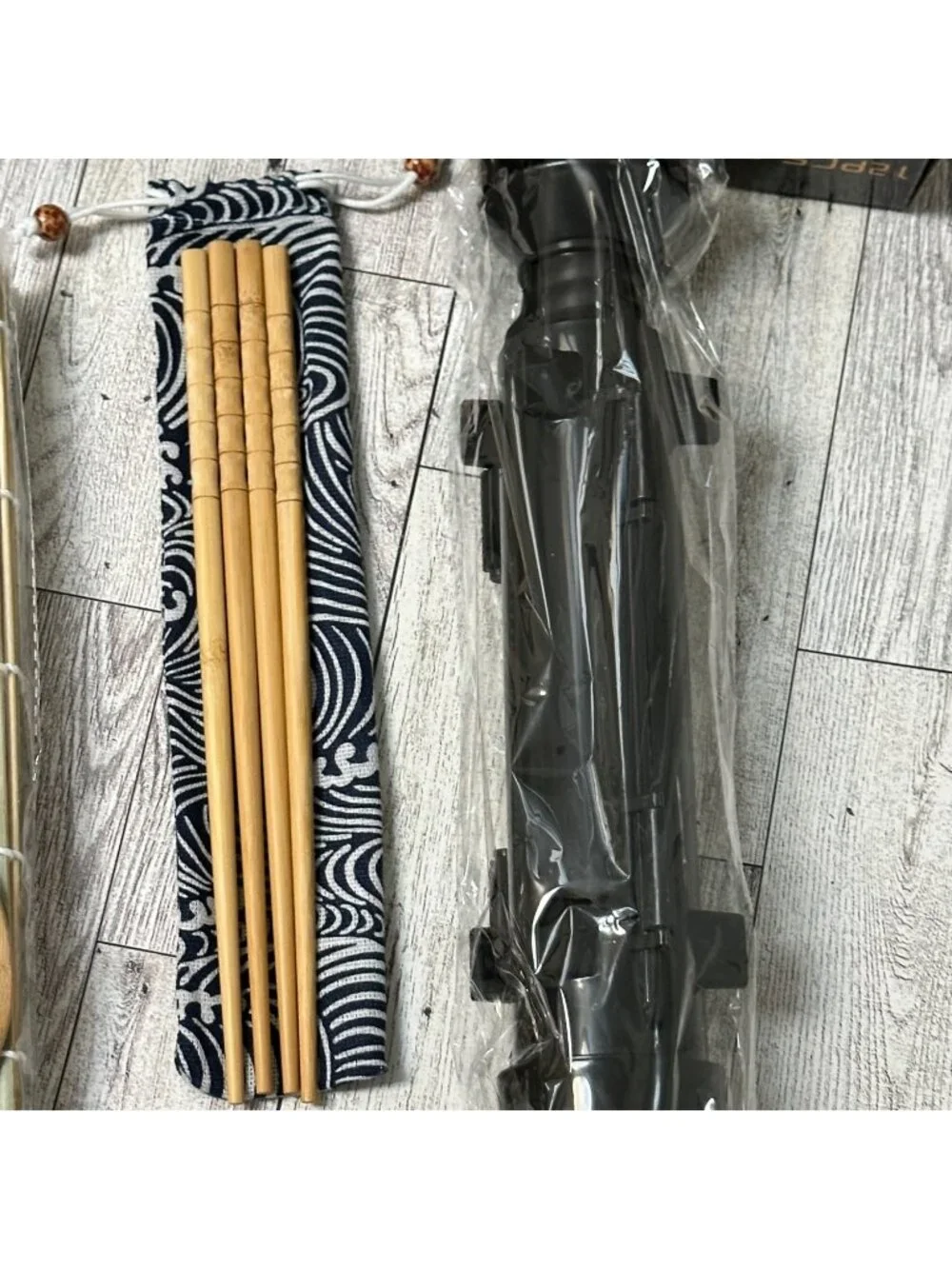 Sushi Making Kit With Bazooka & Tools For Homemade Sushi Rolls - Open Box